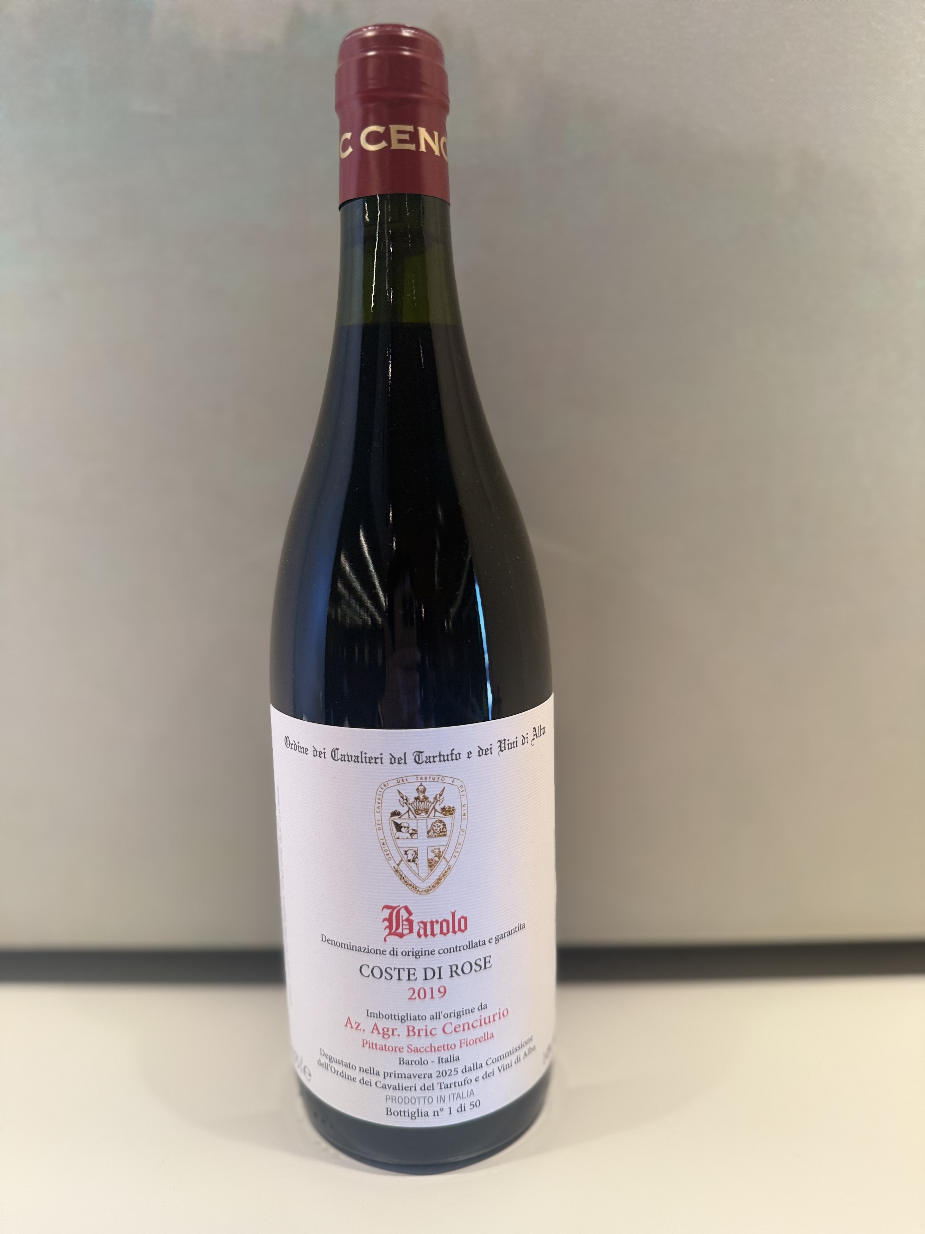 BAROLO DOCG COSTE DI ROSE 2019