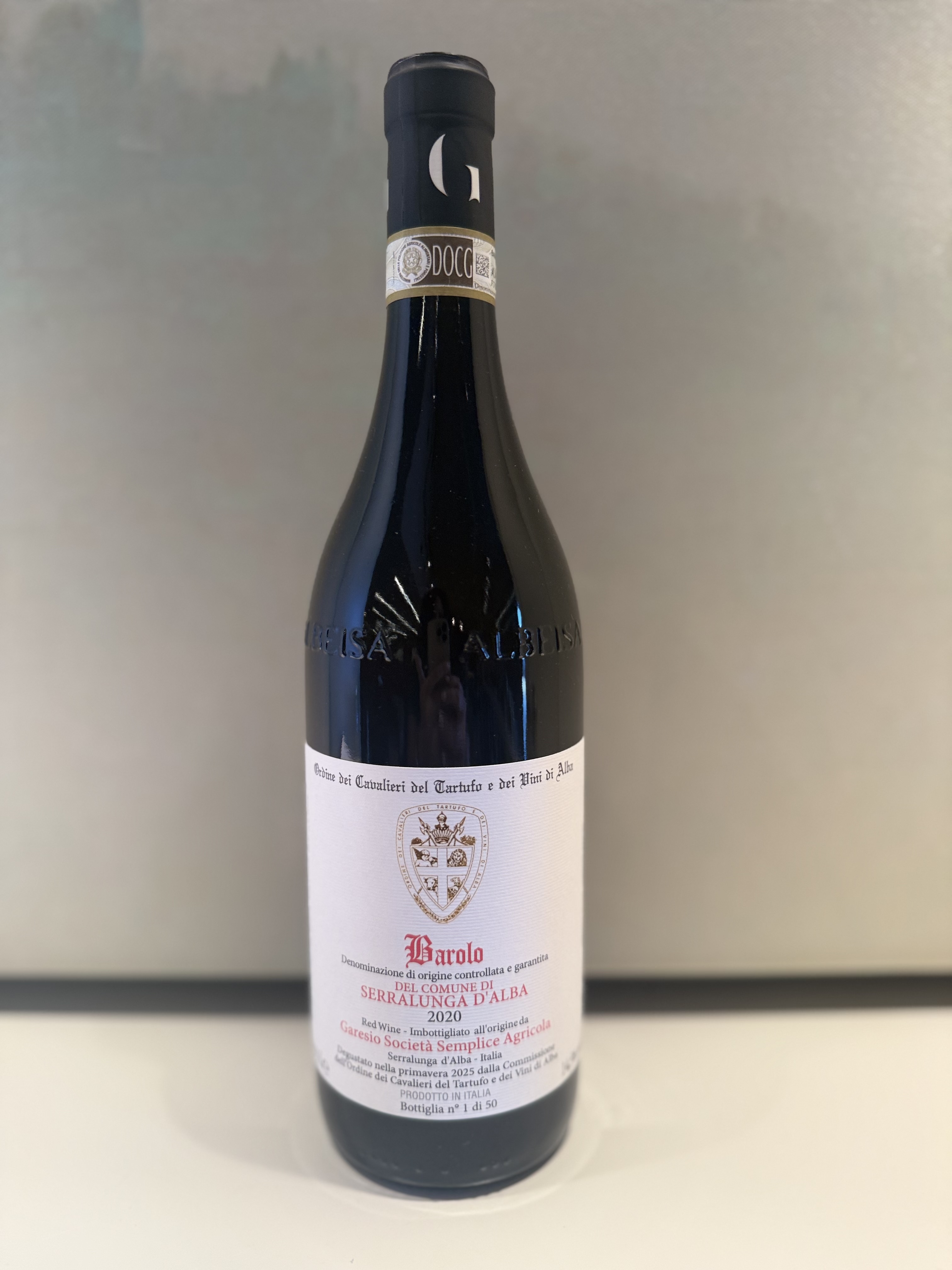 BAROLO DOCG DEL COMUNE DI SERRALUNGA D’ALBA 2020